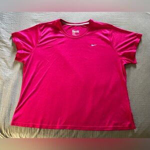Nike Dri-fit deep magenta tee T-shirt crewneck short sleeves 3X EUC
